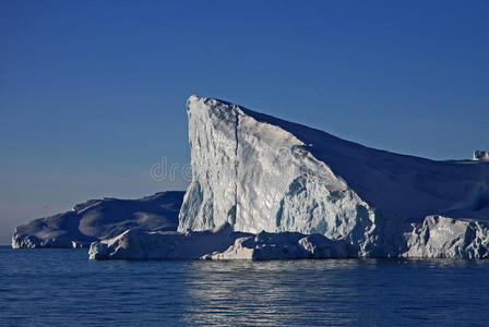 格陵兰岛戏剧性的冰山