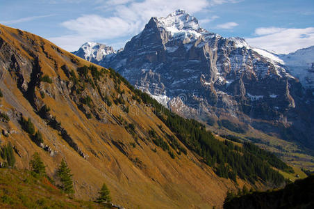 jungfraw massive，瑞士阿尔卑斯山