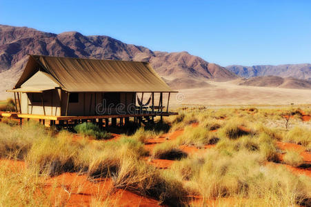 纳米布沙漠的狩猎帐篷纳米比亚