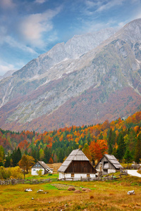 阿尔卑斯山的小屋