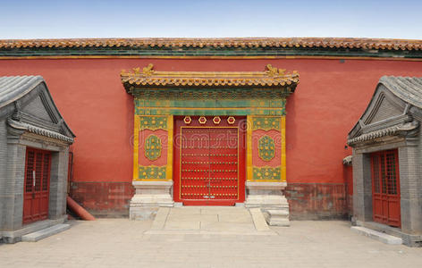 中国北京紫禁城内的细节