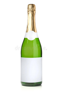 绿色香槟瓶