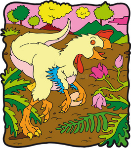 恐龙产卵猛禽照片