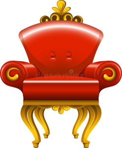 红色古董扶手椅