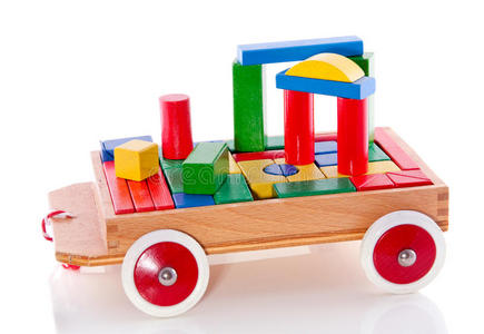 彩色木制玩具块