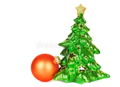 圣诞树和桔子球