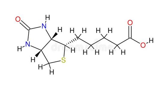 化学结构式生物素结构式照片