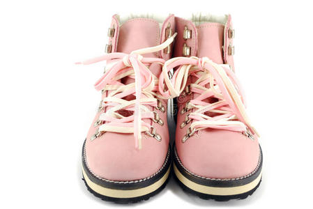 女士粉色登山靴