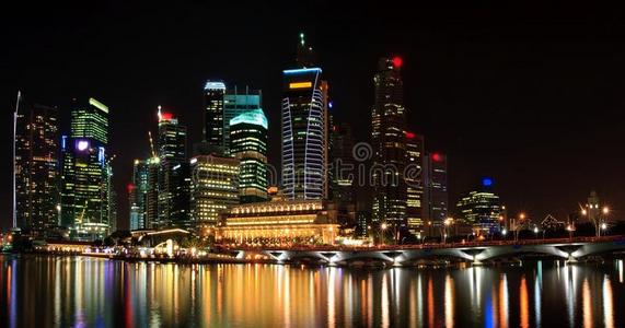 新加坡摩天大楼全景