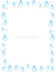 水滴边框图片