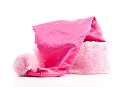 粉色圣诞帽