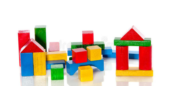 彩色木制玩具盒图片