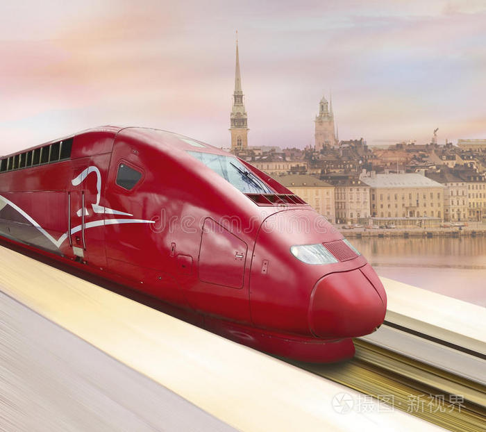 红色高速列车