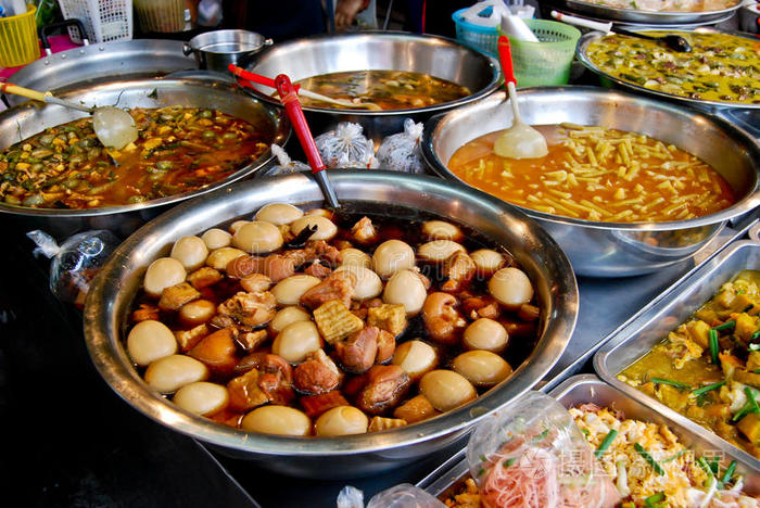 泰国市场上的各种食品