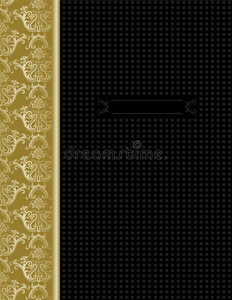 奢华的黑色和金色封面设计