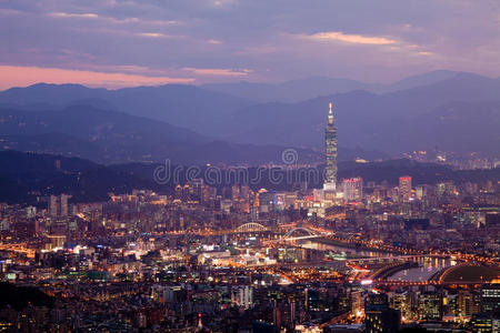 台湾台北市夜景