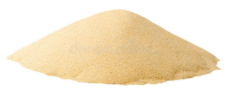 堆的毛毛虫孤立的沙堆照片