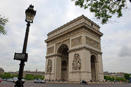 凯旋门凯旋门，巴黎，法国