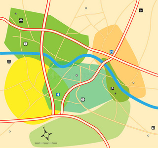 城区地图图片