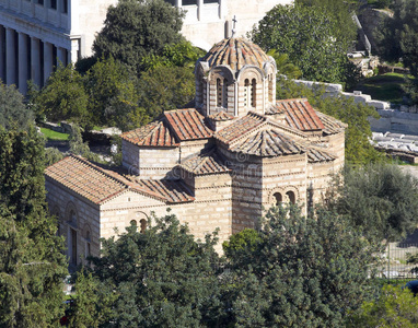建筑学 重建 教堂 场景 使徒 普拉卡 乌尔 拜占庭式 风景