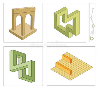 不可能物体的不同光学幻象