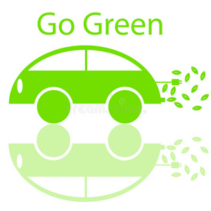 绿色环保电动车图片