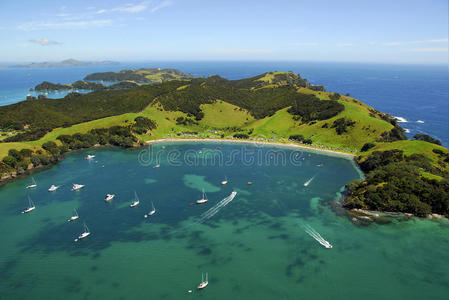 新西兰乌拉普卡普卡岛岛屿湾