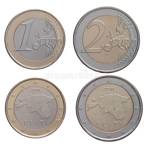爱沙尼亚欧元硬币图片