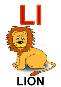 字母l lion照片