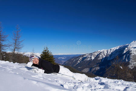 白云石滑雪女运动员