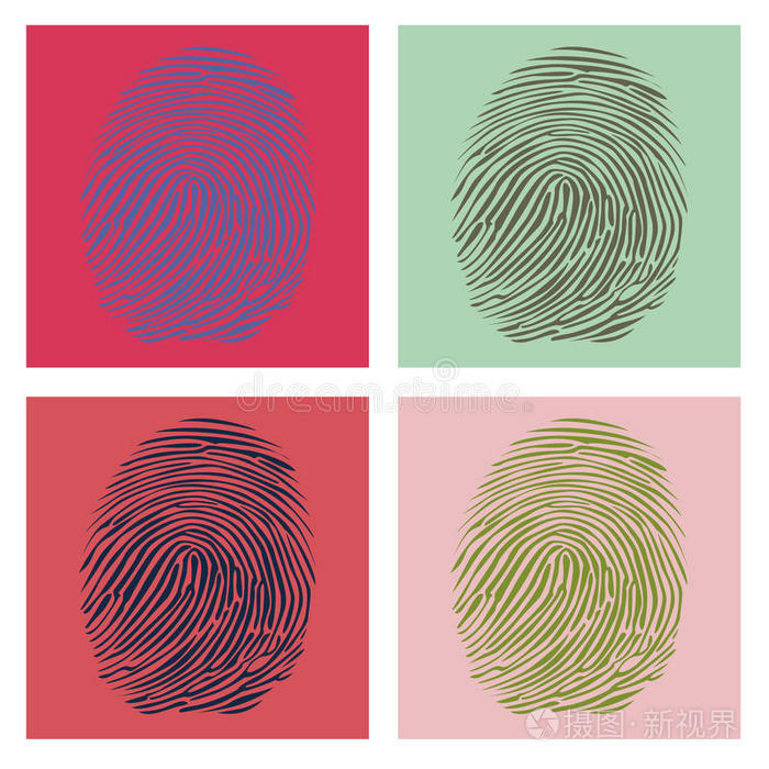 波普艺术中的四个指纹
