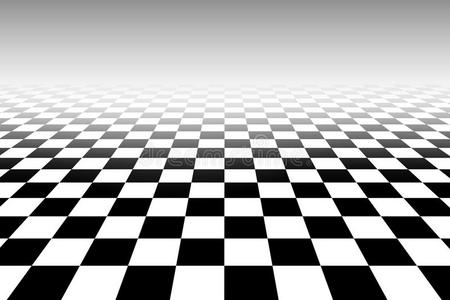 黑白立体棋盘照片