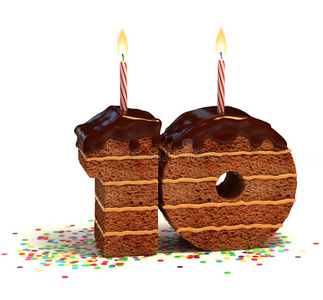 生日蛋糕十岁生日或周年纪念日图片