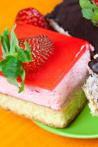 蛋糕和草莓