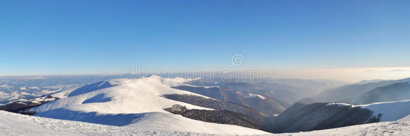 冷杉林雪山岭