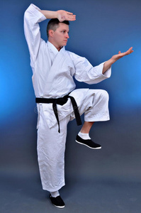 空手道格斗姿势照片