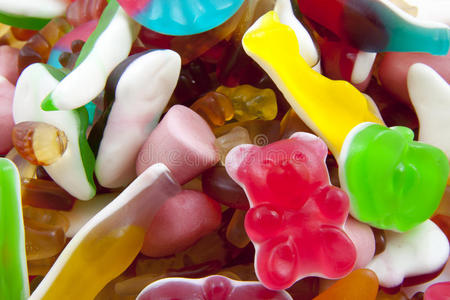 混合的糖果糖果混合物照片