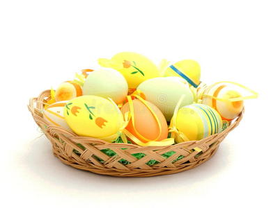 彩蛋复活节篮子