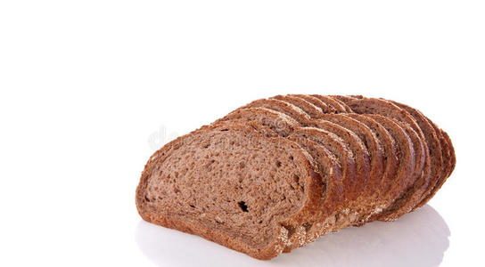 褐色全麦面包片