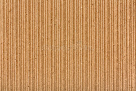 清晰的黄色瓦楞纸板纹理.照片