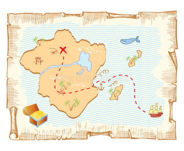 的藏宝图图片-的藏宝图素材-的藏宝图插画-摄图新视界