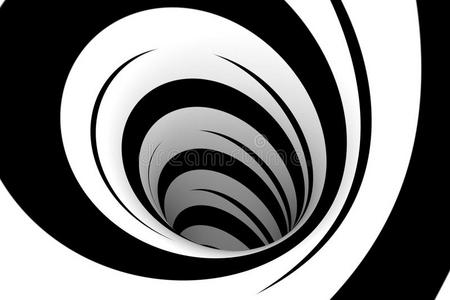 抽象黑白螺旋