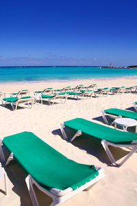 加勒比海海滩绿松石海绿吊床
