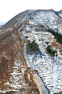 雪地里的中国长城