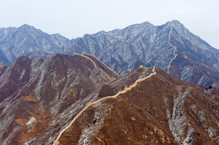 雪地里的中国长城