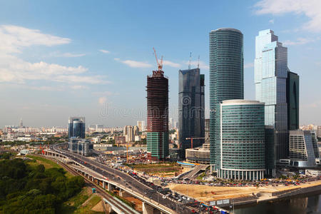 莫斯科摩天大楼群图片