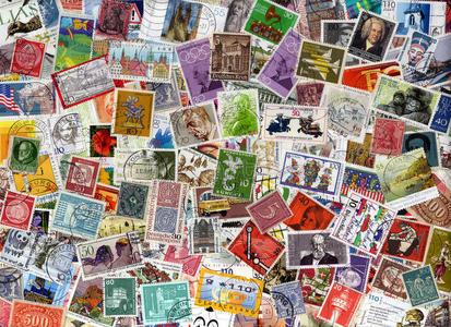 德国邮票背景