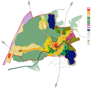 规划城市概念方案,总体规划,城市地图照片