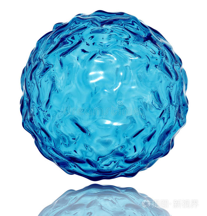 波状表面的水球
