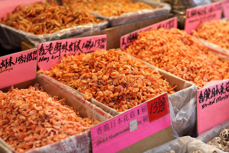 市场上的虾米